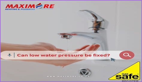 Can low water pressure be fixed?