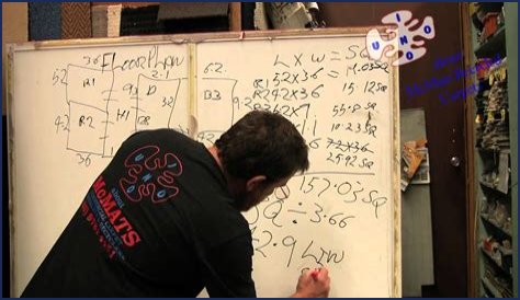 How do you calculate the area of a bedroom to figure out how much carpet you need?