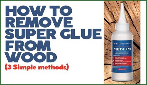 How do you get super glue off of a wood table?