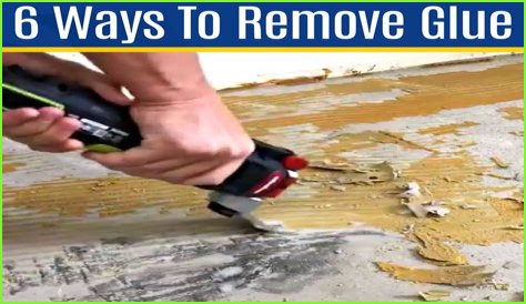How do you remove glue from Terrazzo?